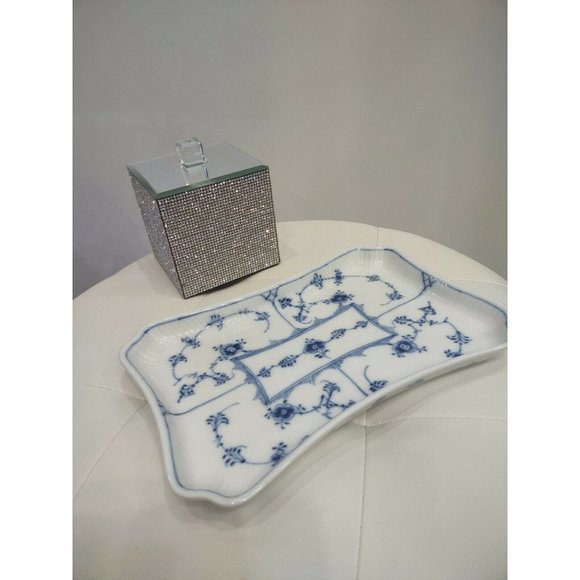 Serving Tray 1 #269 Blue Fluted Royal Copenhagen Half Lace Long Tray Dish Rare